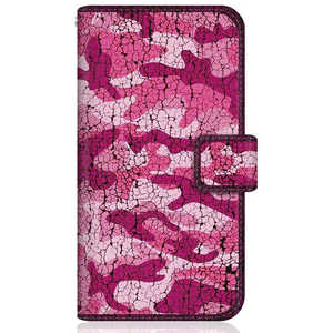 CASEMARKET Samsung Galaxy S21 5G スリム手帳型ケース カモフラージュ パターン カモ柄 アーミー ピンク SCG09-BCM2S2027-78