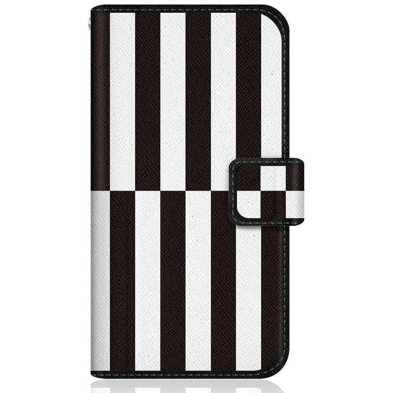 CASEMARKET CASEMARKET LG VELVET L-52A スリム手帳型ケース 北欧 モダン モノトーン クロス パターン Black & White L-52A-BCM2S2113-78 L-52A-BCM2S2113-78