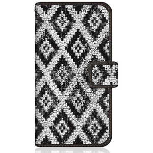 CASEMARKET OPPO Find X2 Pro スリム手帳型ケース アラスカ モダン モノトーン インディアン Black & White OPG01-BCM2S2114-78