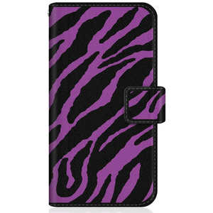 CASEMARKET OPPO Find X2 Pro スリム手帳型ケース ゼブラ柄 ミッドナイト パープル スリム ダイアリー OPG01-BCM2S2635-78