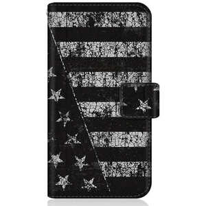 CASEMARKET Xiaomi Redmi 9T スリム手帳型ケース アメリカン モノトーン ブラック フラッグス NY M2010J19SG-BCM2S2084-78