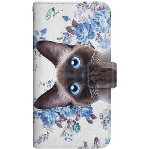 CASEMARKET AQUOS wish NYAGO スリム手帳型ケース ノート キュート 肉球をペロペロするにゃ?。 - シャムちゃん サマー フラワー だにゃ?。 ブルー A104SH-BNG2S2 CASEMARKET AQUOS wish NYAGO スリム手帳型ケース ノート キュート 肉球をペロペロするにゃ?。 - シャムちゃん サマー フラワー だにゃ?。 ブルー A104SH-BNG2S2