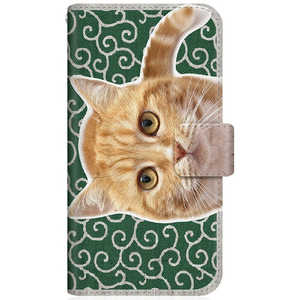 CASEMARKET AQUOS wish NYAGO スリム手帳型ケース ノート キュート 甘えんぼう 茶トラ 猫 ペロペロするにゃ?。 にゃんとも 和風 だにゃ?。 唐草模様 緑 A104SH-B CASEMARKET AQUOS wish NYAGO スリム手帳型ケース ノート キュート 甘えんぼう 茶トラ 猫 ペロペロするにゃ?。 にゃんとも 和風 だにゃ?。 唐草模様 緑 A104SH-B