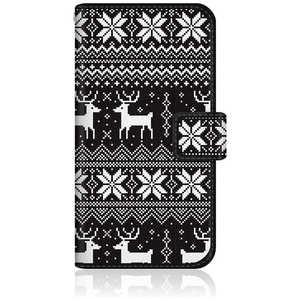 CASEMARKET iPhone 15 スリム手帳型ケース フェアアイル ディアー モノクロ iPhone15-BCM2S2025-78 CASEMARKET iPhone 15 スリム手帳型ケース フェアアイル ディアー モノクロ iPhone15-BCM2S2025-78