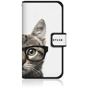 CASEMARKET iPhone 15 スリム手帳型ケース ノート キュート メガネ フェイス キャット NYAGO iPhone15-BNG2S2075-78