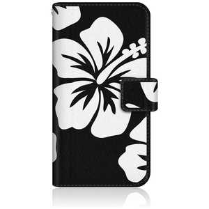CASEMARKET iPhone 15 スリム手帳型ケース モノ タヒチ ハイビスカス モノトーン グラフィックス iPhone15-BCM2S2077-78