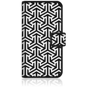 CASEMARKET iPhone 15 スリム手帳型ケース 幾何学模様 モノトーン The Point iPhone15-BCM2S2089-78 CASEMARKET iPhone 15 スリム手帳型ケース 幾何学模様 モノトーン The Point iPhone15-BCM2S2089-78