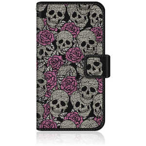 CASEMARKET iPhone 15 Plus スリム手帳型ケース スカル & ローズ ロックテイスト ダメージ iPhone15p-BCM2S2033-78 CASEMARKET iPhone 15 Plus スリム手帳型ケース スカル & ローズ ロックテイスト ダメージ iPhone15p-BCM2S2033-78