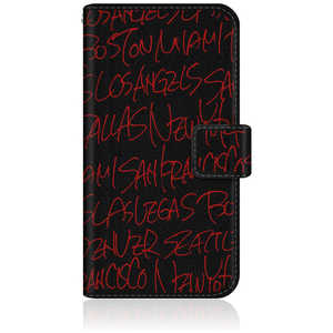 CASEMARKET iPhone 15 Plus スリム手帳型ケース United State City アメリカン シティー タイポグラフィー レッド iPhone15p-BCM2S2125-78