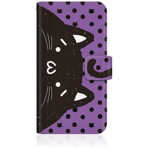CASEMARKET iPhone 15 Plus スリム手帳型ケース NYABON ショボーン (´・ω・‘) ノート しっぽ ブラック ドット & パープル iPhone15p-BSB2S2446-78 CASEMARKET iPhone 15 Plus スリム手帳型ケース NYABON ショボーン (´・ω・‘) ノート しっぽ ブラック ドット & パープル iPhone15p-BSB2S2446-78