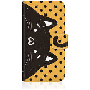 CASEMARKET iPhone 15 Plus スリム手帳型ケース NYABON ショボーン (´・ω・‘) ノート しっぽ ブラック ドット & イエロー iPhone15p-BSB2S2448-78 CASEMARKET iPhone 15 Plus スリム手帳型ケース NYABON ショボーン (´・ω・‘) ノート しっぽ ブラック ドット & イエロー iPhone15p-BSB2S2448-78
