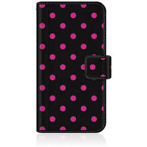 CASEMARKET iPhone 15 Plus スリム手帳型ケース スウィート ブラック & ピンク ドット柄 スリム ダイアリー iPhone15p-BCM2S2634-78 CASEMARKET iPhone 15 Plus スリム手帳型ケース スウィート ブラック & ピンク ドット柄 スリム ダイアリー iPhone15p-BCM2S2634-78