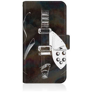 CASEMARKET iPhone 15 Pro Max スリム手帳型ケース バックイン ブラック ギター スリム ダイアリー iPhone15ProMax-BCM2S2168-78