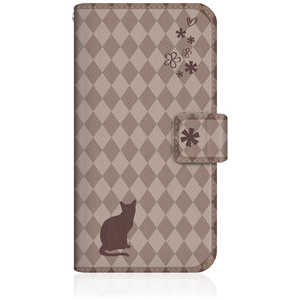 CASEMARKET iPhone 15 Pro Max スリム手帳型ケース ノート フレンチ フラワー ダイアリー キャット シルエット ダイヤ柄 & おすましだにゃん。 チョコレート iP CASEMARKET iPhone 15 Pro Max スリム手帳型ケース ノート フレンチ フラワー ダイアリー キャット シルエット ダイヤ柄 & おすましだにゃん。 チョコレート iP