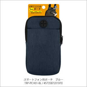 トライプランニング スマートフォン用ポーチ ブルー TRP-PCH01-BL トライプランニング スマートフォン用ポーチ ブルー TRP-PCH01-BL