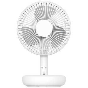 MLABS 卓上扇風機 自動首振り機能あり 充電式 ホワイト RPDF01 MLABS 卓上扇風機 自動首振り機能あり 充電式 ホワイト RPDF01
