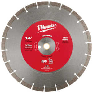 ミルウォーキーツールジャパン合同会社 14インチ356mm)ダイヤモンドブレード(セグメント 49937040 ミルウォーキーツールジャパン合同会社 14インチ356mm)ダイヤモンドブレード(セグメント 49937040
