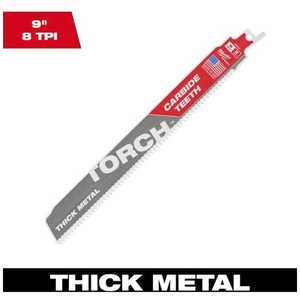 ミルウォーキーツールジャパン合同会社 TORCH キンコウヨウカーバイドレシプロソーブレード 8 48005202