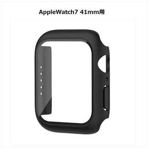 CROSSROAD Apple Watch Series7 41mm ガラスフィルム付カバー ブラック TCAW7GC41BK