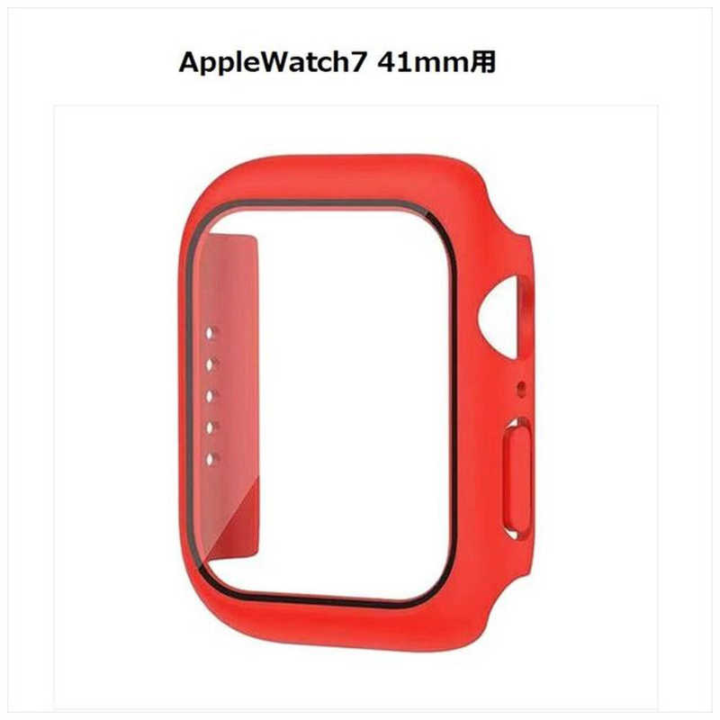 CROSSROAD CROSSROAD Apple Watch Series7 41mm ガラスフィルム付カバー レッド TCAW7GC41RD TCAW7GC41RD