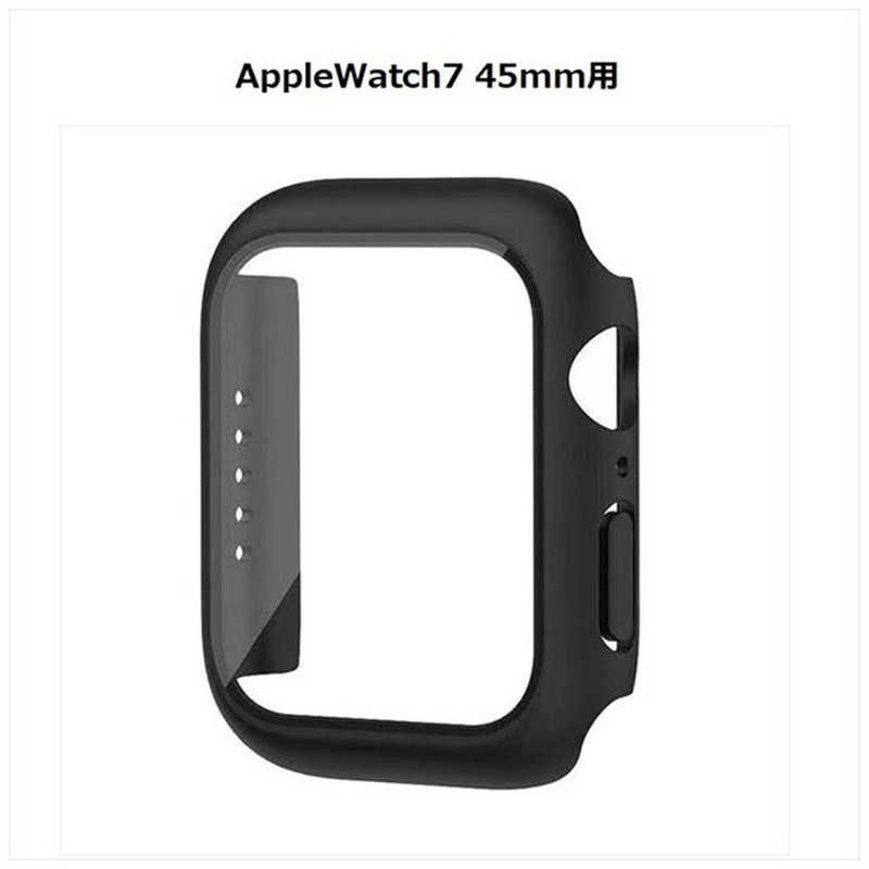 CROSSROAD Apple Watch Series7 45mm ガラスフィルム付カバー ブラック TCAW7GC45BK -  henryxclusive.com.ng