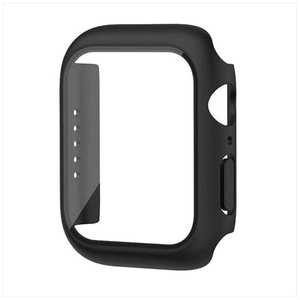 CROSSROAD Apple Watch 40mm 全機種対応(SE/6世代/5世代/4世代)ガラスフィルム一体型カバー ブラック ブラック TCAWSEGC40BK