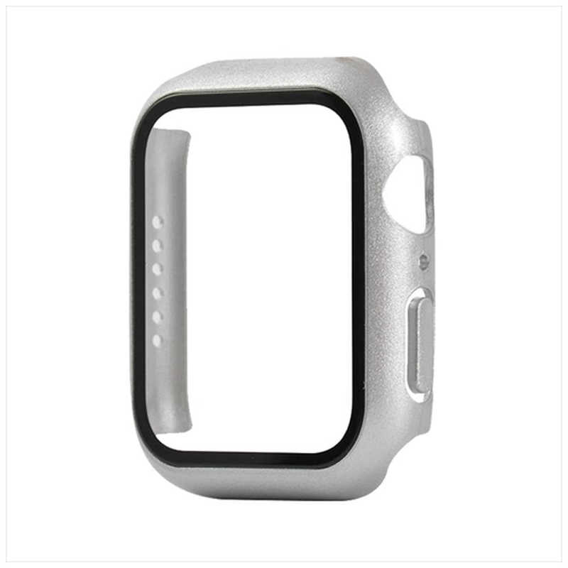 CROSSROAD CROSSROAD Apple Watch 40mm 全機種対応(SE/6世代/5世代/4世代)ガラスフィルム一体型カバー シルバー TCAWSEGC40SV TCAWSEGC40SV