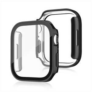 CROSSROAD Apple Watch 44mm ガラスフィルム付ケース スクエアタイプ メッキブラック TCAWGCSQ44MBK CROSSROAD Apple Watch 44mm ガラスフィルム付ケース スクエアタイプ メッキブラック TCAWGCSQ44MBK