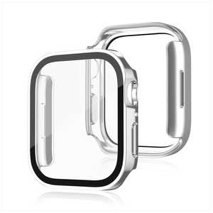 CROSSROAD Apple Watch 44mm ガラスフィルム付ケース スクエアタイプ メッキシルバー TCAWGCSQ44MSV CROSSROAD Apple Watch 44mm ガラスフィルム付ケース スクエアタイプ メッキシルバー TCAWGCSQ44MSV