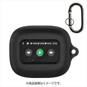 CROSSROAD JBL Live Beam3用 シリコン ケース カバー キズ防止 耐衝撃 落下防止 カラビナ付き ブラック CREC-LB3-SBK