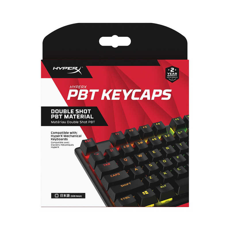 HYPERX HYPERX キーキャップ HyperX PBT Keycaps Full Key Set Black JP Layout 519P1AA#ABJ 519P1AA#ABJ