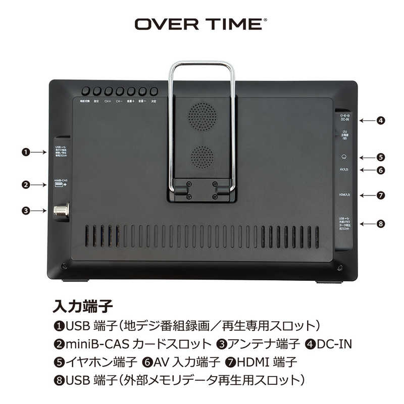 ダイアモンドヘッド ダイアモンドヘッド 液晶テレビ [ 10.1インチ/録画機能付きポータブル液晶テレビ] [フルハイビジョン] OT-CT101G OT-CT101G