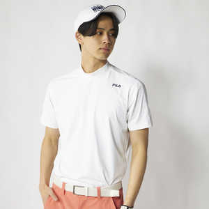 フィラゴルフ 半袖モックネックシャツ FILA GOLF ［メンズ / 身丈：70 肩幅：46 袖丈：23 袖幅：21.5 身幅：54 裾幅：52］ オフホワイト 【返品交換不可】 746655W