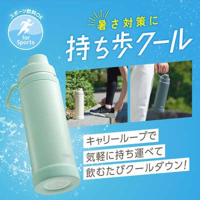 サーモス 真空断熱スポーツボトル グレーネイビー FJU-1001-GNV の通販