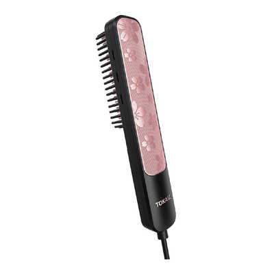 TOKAIZ ヒートブラシ ストレート ヘアアイロン 国内・海外対応 2億
