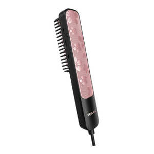 TOKAIZ ヒートブラシ ストレート ヘアアイロン 国内・海外対応 2億プラズマ マイナスイオン 3段階温度調節(130℃/170℃/210℃) ［交流(コード)式］ THB-P01