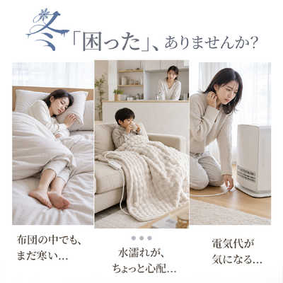 TOKAIZ 電気毛布 Lサイズ 130×190cm 丸洗い 10段階温度調節 12段階