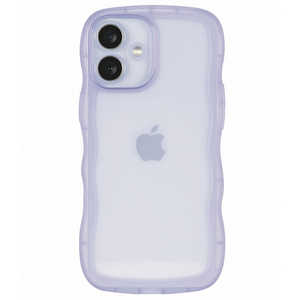 インテリオル IPHONE16 クリアなくねくねケース COCO case パープル 1818-16-PURPLE インテリオル IPHONE16 クリアなくねくねケース COCO case パープル 1818-16-PURPLE