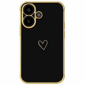 インテリオル IPHONE16 キラリンハートケース COCO case ブラック 1716-16-BLACK インテリオル IPHONE16 キラリンハートケース COCO case ブラック 1716-16-BLACK