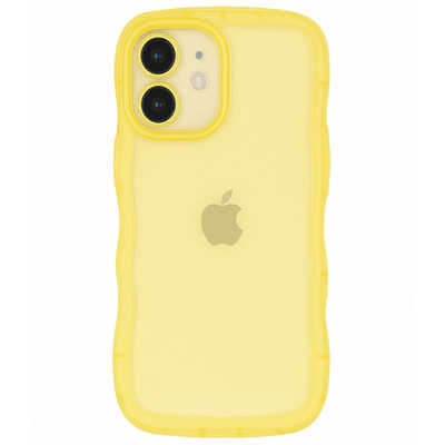インテリオル IPHONE16 クリアなくねくねケース COCO case イエロー