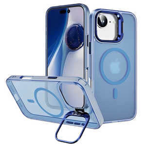 インテリオル iPhone 16e カメラリングスタンドケース ブルー 1845-16E-BLUE インテリオル iPhone 16e カメラリングスタンドケース ブルー 1845-16E-BLUE