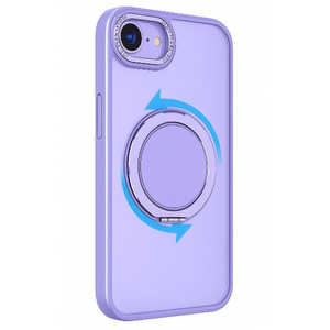 インテリオル IPHONE16E 360°回転するリング付きマットケース COCO case パープル 1847-16E-PURPLE インテリオル IPHONE16E 360°回転するリング付きマットケース COCO case パープル 1847-16E-PURPLE