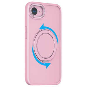 インテリオル IPHONE16E 360°回転するリング付きマットケース COCO case ピンク 1847-16E-PINK インテリオル IPHONE16E 360°回転するリング付きマットケース COCO case ピンク 1847-16E-PINK