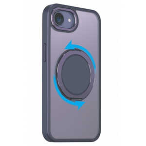 インテリオル IPHONE16E 360°回転するリング付きマットケース COCO case ディープパープル 1847-16E-DEEPPURPLE インテリオル IPHONE16E 360°回転するリング付きマットケース COCO case ディープパープル 1847-16E-DEEPPURPLE
