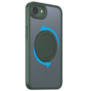 インテリオル IPHONE16E 360°回転するリング付きマットケース COCO case グリーン 1847-16E-GREEN インテリオル IPHONE16E 360°回転するリング付きマットケース COCO case グリーン 1847-16E-GREEN