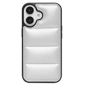 インテリオル IPHONE16 ダウンみたいなふかふかケース COCO case シルバー 1830-16-SILVER インテリオル IPHONE16 ダウンみたいなふかふかケース COCO case シルバー 1830-16-SILVER