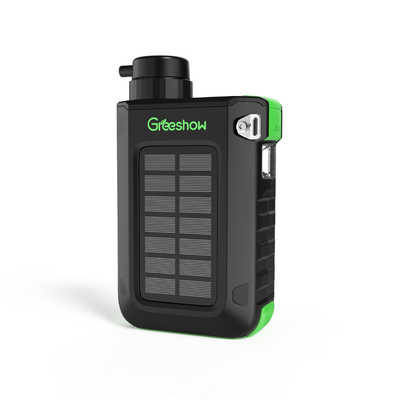 GREESHOW 電動式携帯浄水器 手回し ソーラー充電機能 LEDライト 