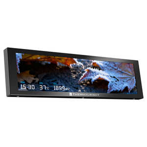 サーマルライト PCケース用 9.16インチIPSディスプレイ搭載ガジェット TH-TV916LCD-BK