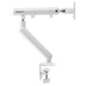 GRAPHT mJjJXvO/WCgeV@\/ϋvj^[A[n Monitor Arm - Aero M9TQ (White) zCg GRT075-WHT-ONE