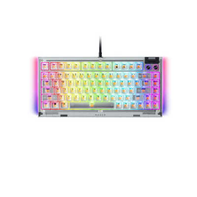 RAZER ゲーミングキーボード BlackWidow V4 75％ Phantom White